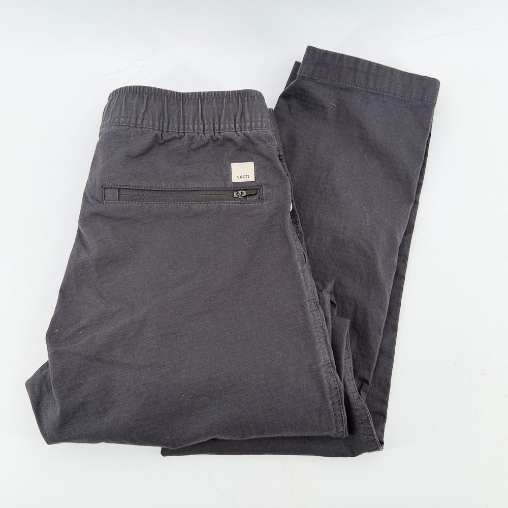 Vuori Ripstop Pant Mens XS Charcoal Grey Slim Fit Jogger VW401